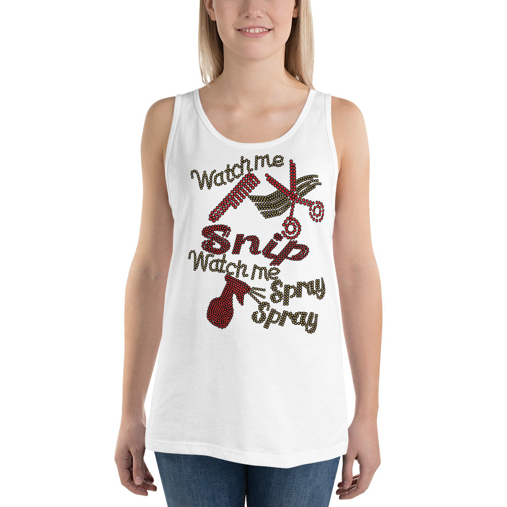 Watch Me Snip (bling) - Tank Top