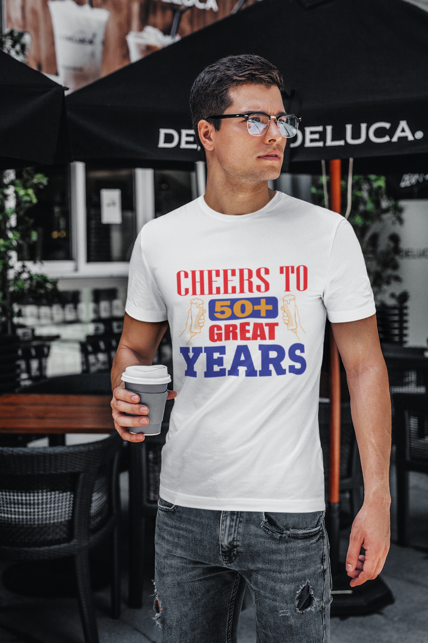Cheers To 50+ Great Years - T-Shirt