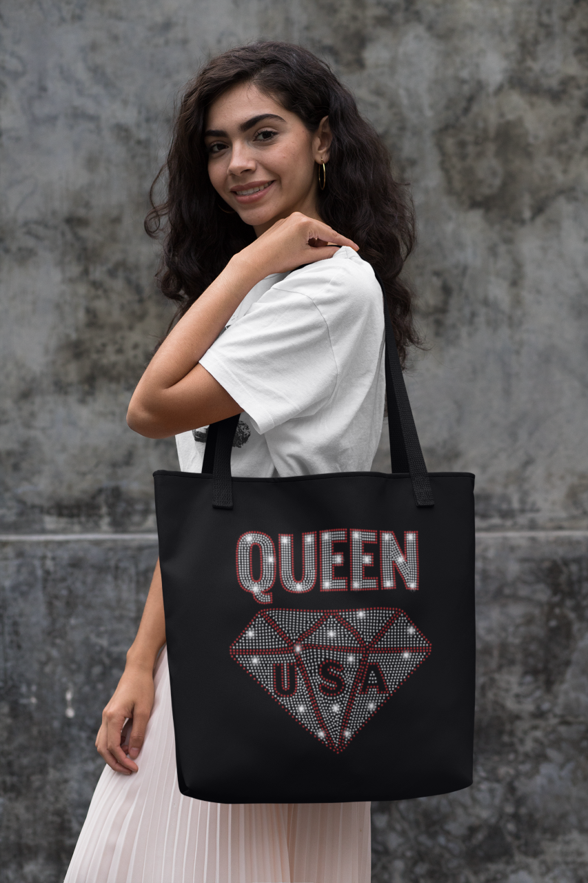 Queen USA (bling)- Tote Bag