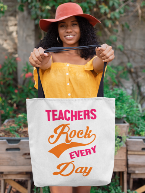 Teachers Rock Everyday - Tote Bag