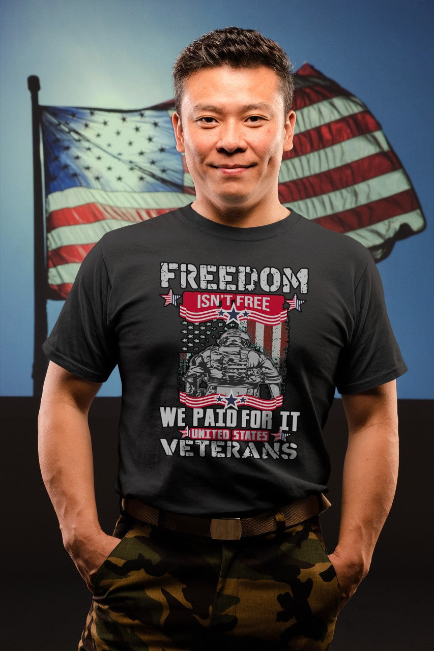 Freedom Isn't Free We Paid For It Veterans - T-Shirt