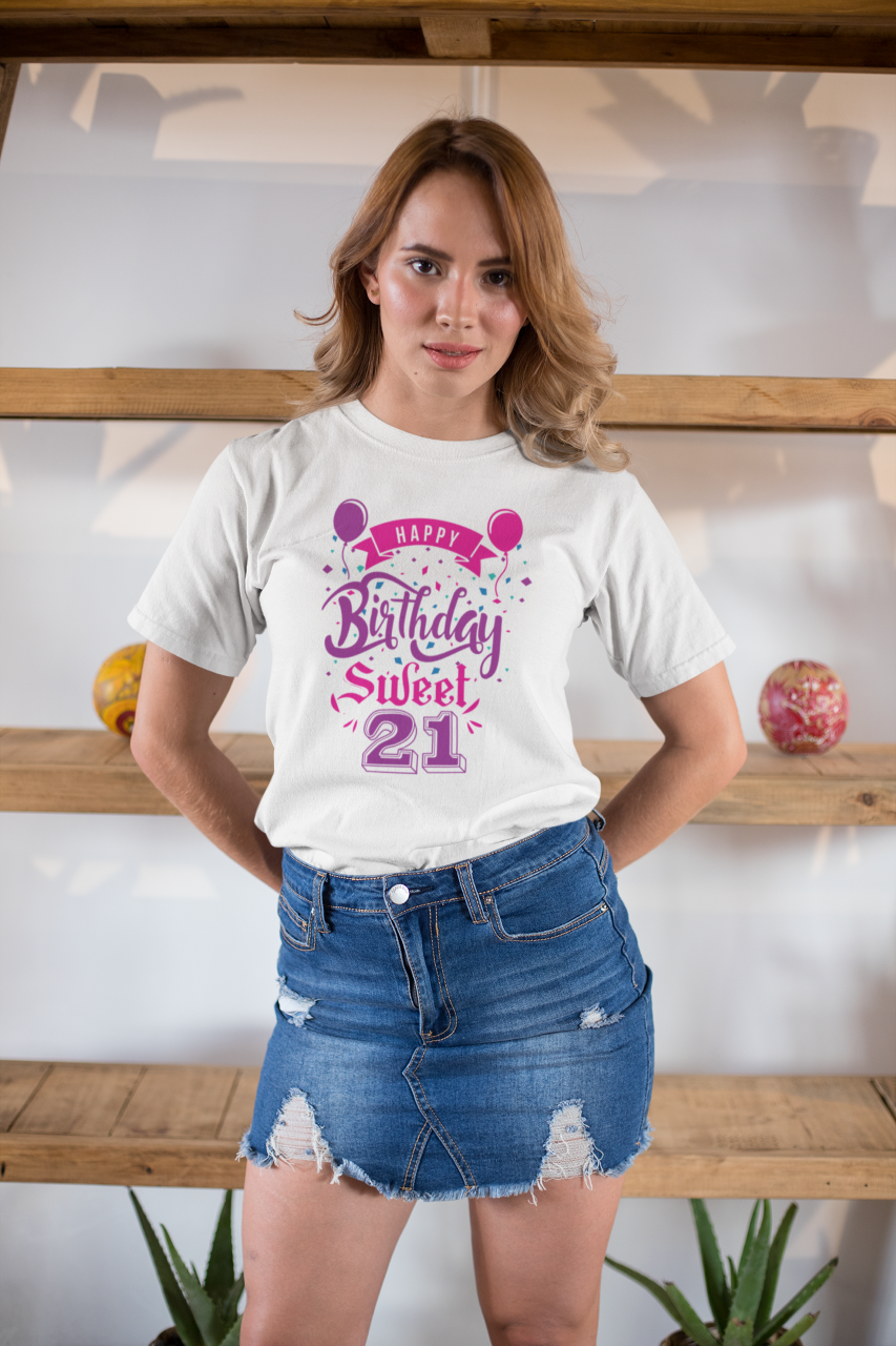 Happy Birthday Sweet 21 - T-Shirt