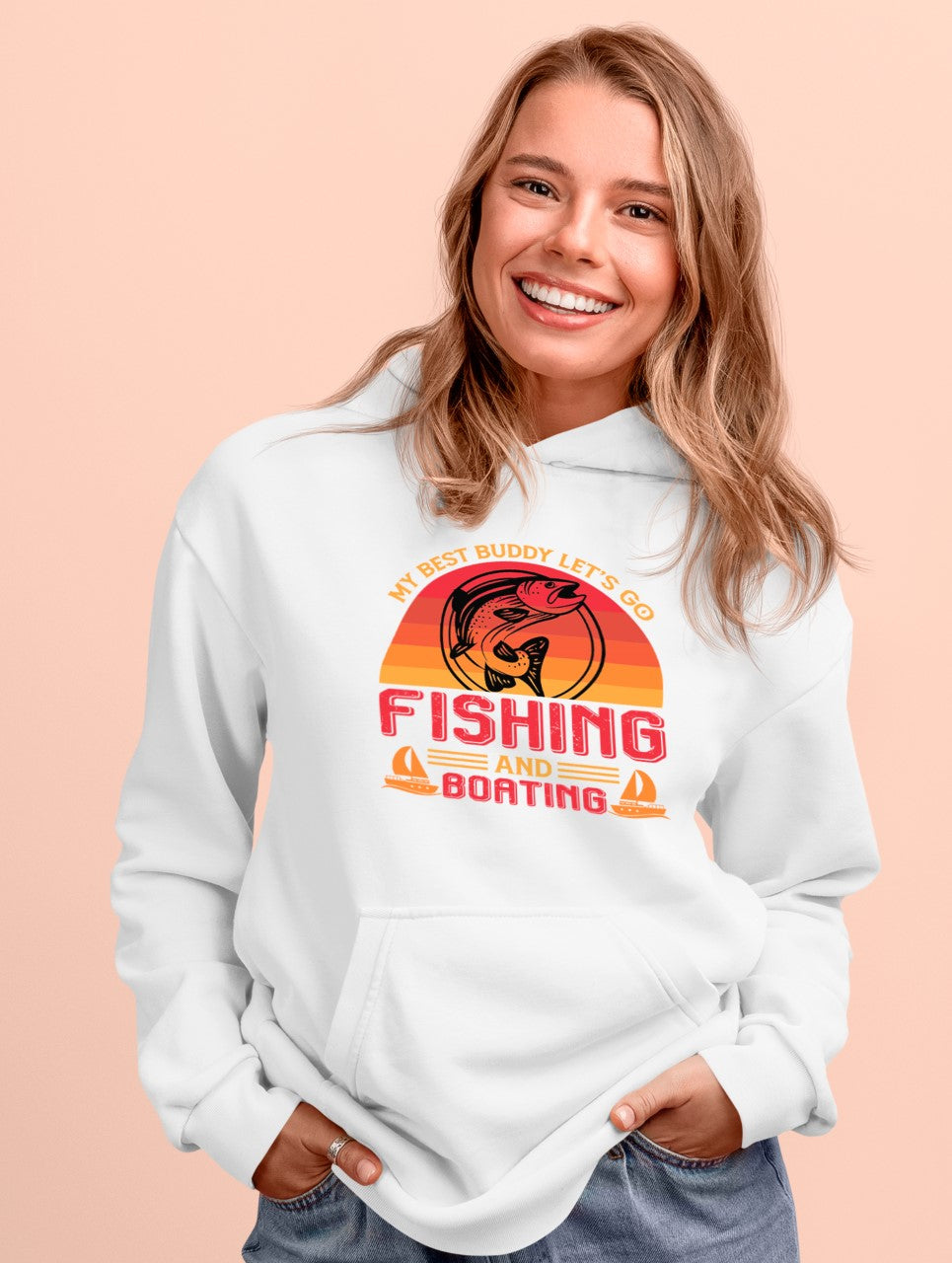 My Best Buddy Fishing And Boating - Hoodie