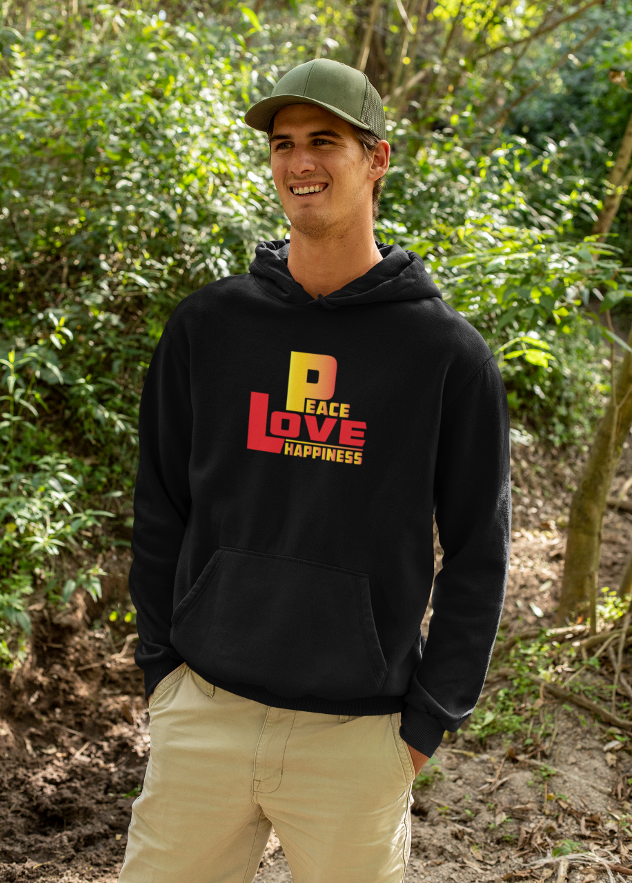 Peace Love Happiness - Men - Happy Fashion Time Store