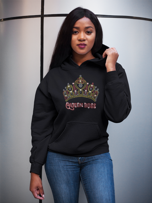 Queen Boss (bling) - Hoodie