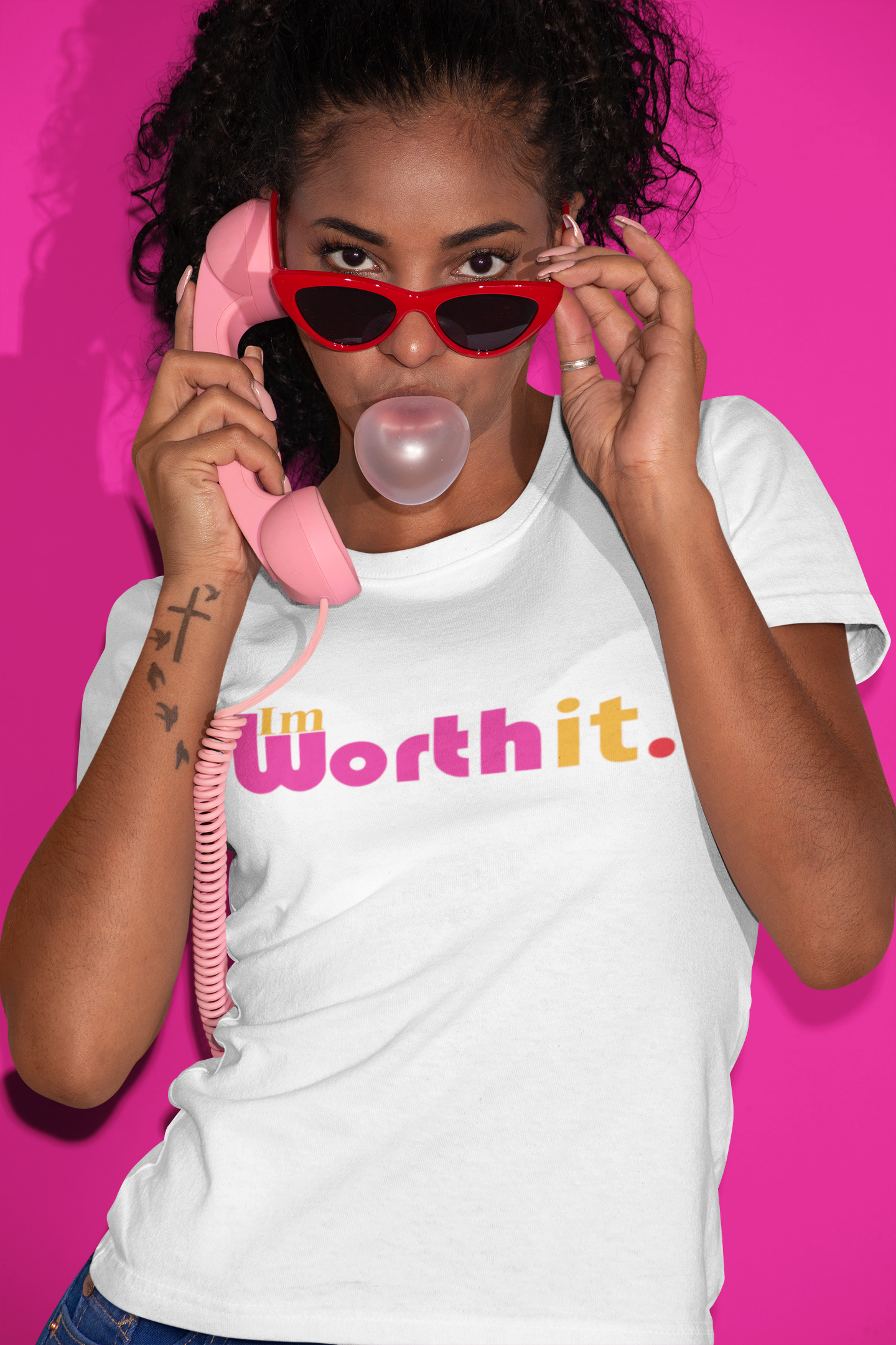 I'm Worth It. (pink) - T-Shirt