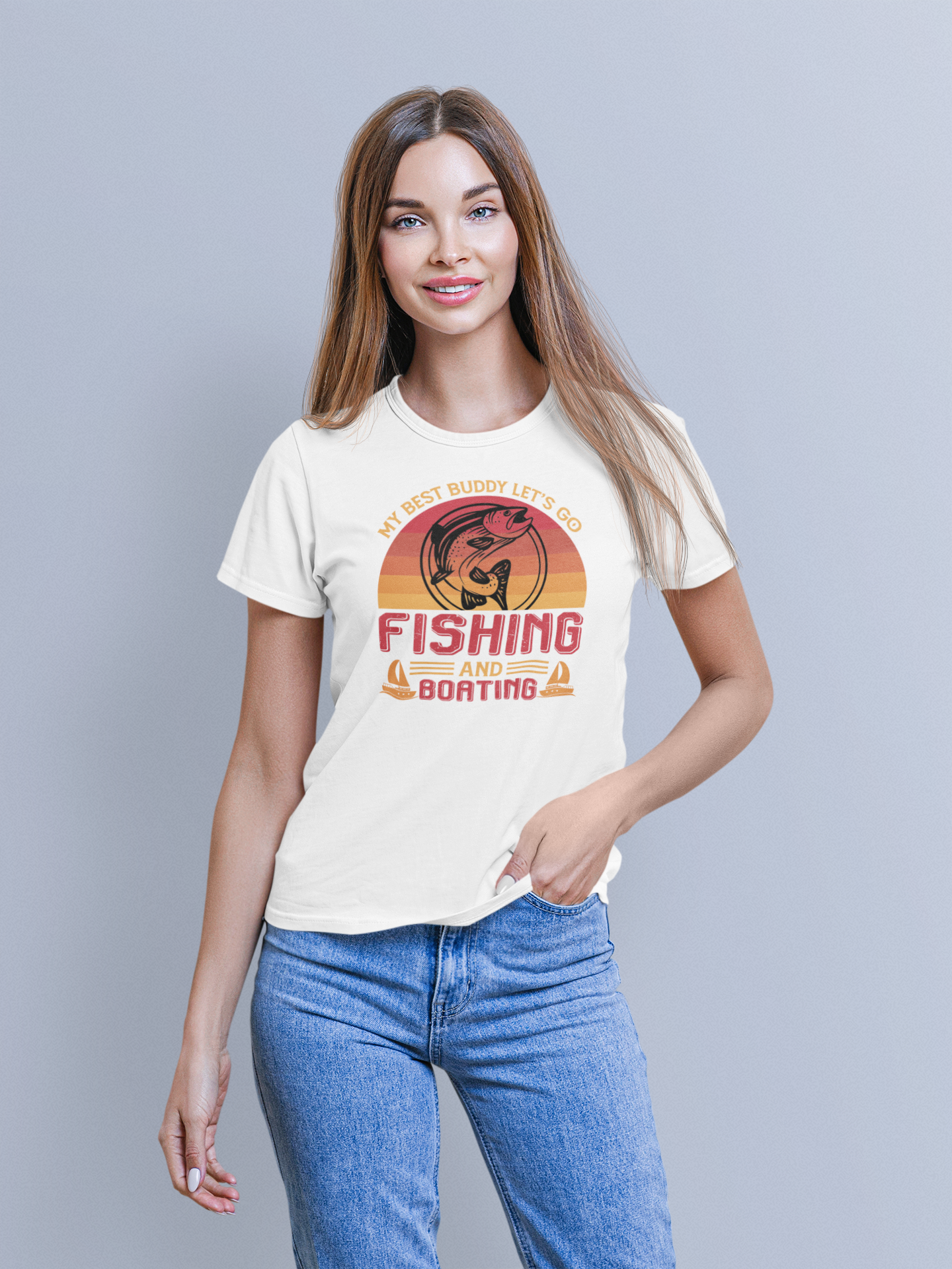 My Best Buddy Fishing And Boating - T-Shirt