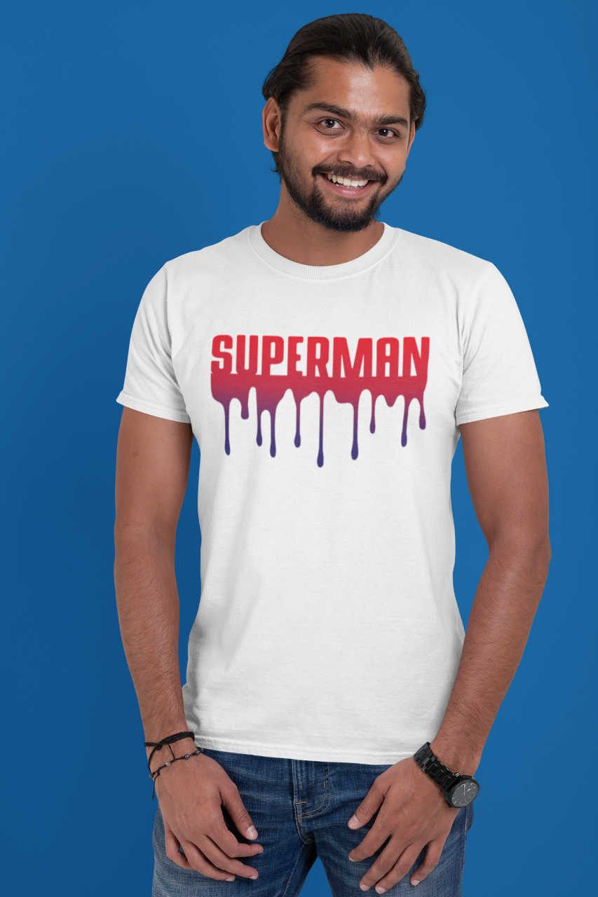Superman (red drips) - T-Shirt