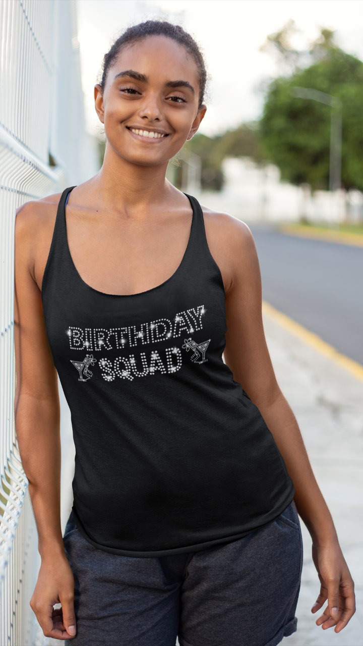 Birthday Squad (bling) - Tank Top