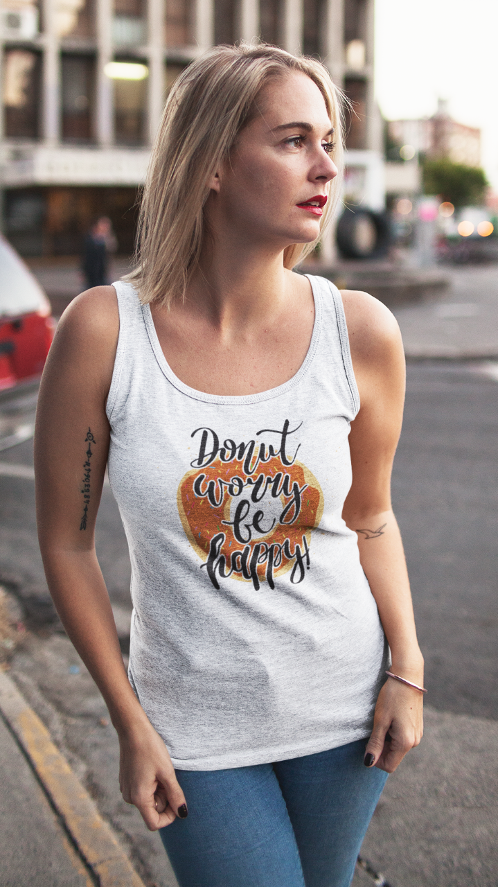 Donut Worry Be Happy - Tank Top