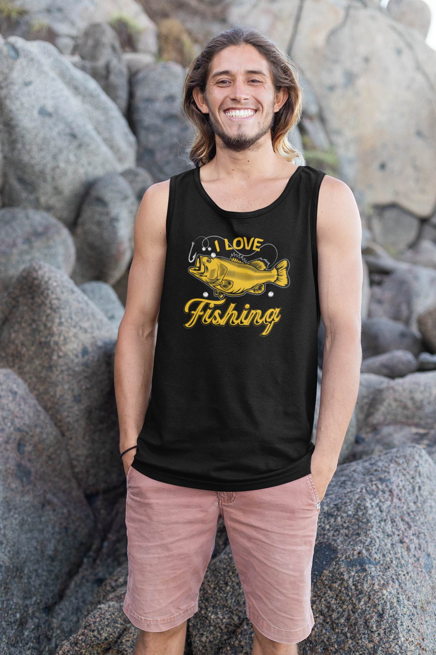I Love Fishing - Tank Top