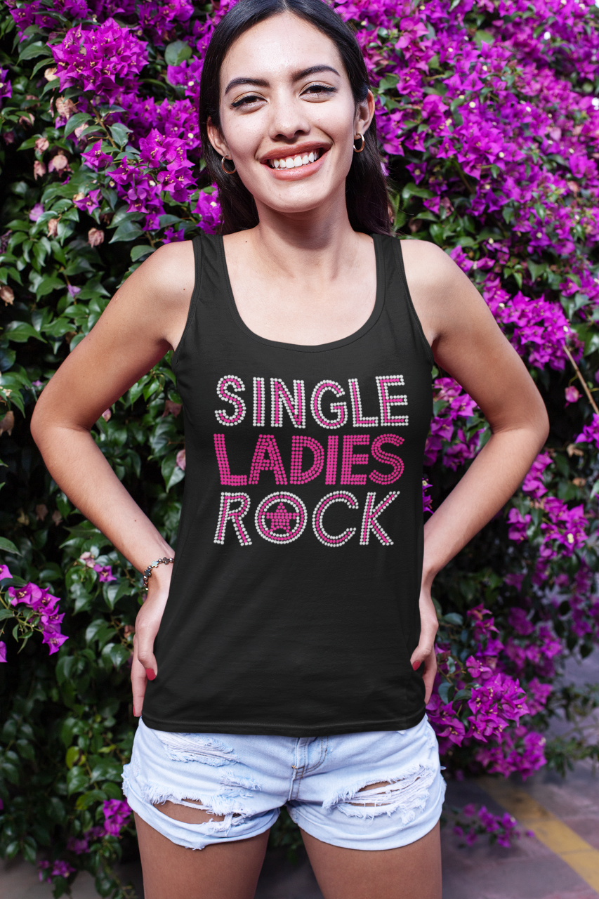 Single Ladies Rock (bling) - Tank Top