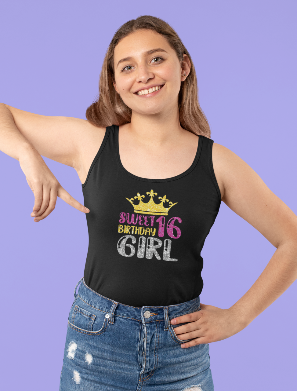 Sweet 16 Birthday Girl - Tank Top