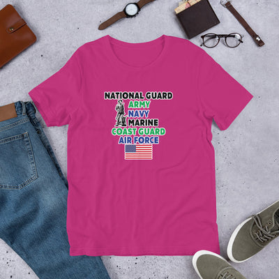 National Guard* Army* Navy* Marine* Coast Guard* Air Force - T-Shirt