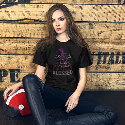 She Is Blessed (purple) - T-Shirt