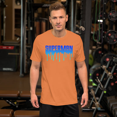 Superman (blue drips) - T-Shirt