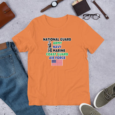 National Guard* Army* Navy* Marine* Coast Guard* Air Force - T-Shirt