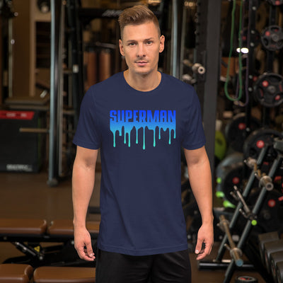 Superman (blue drips) - T-Shirt