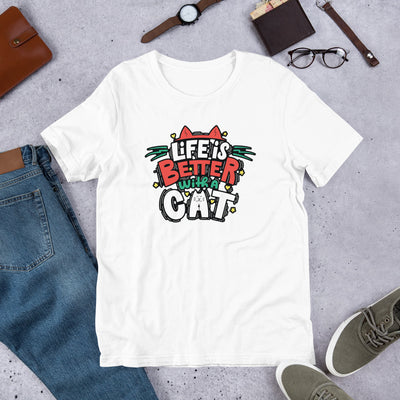 Life Is Better With A Cat - T-Shirt