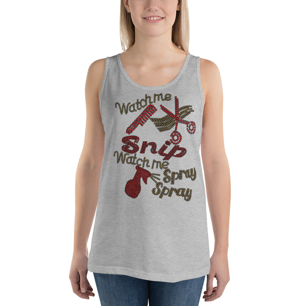 Watch Me Snip (bling) - Tank Top