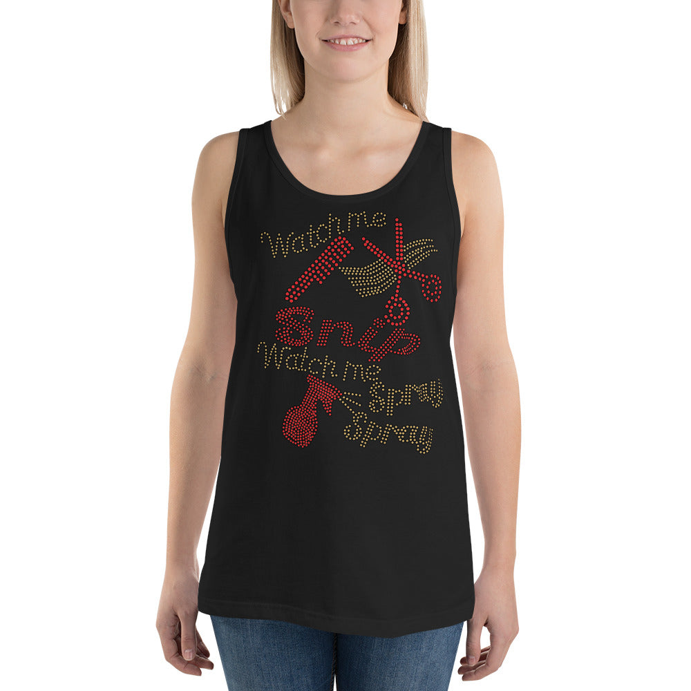 Watch Me Snip (bling) - Tank Top