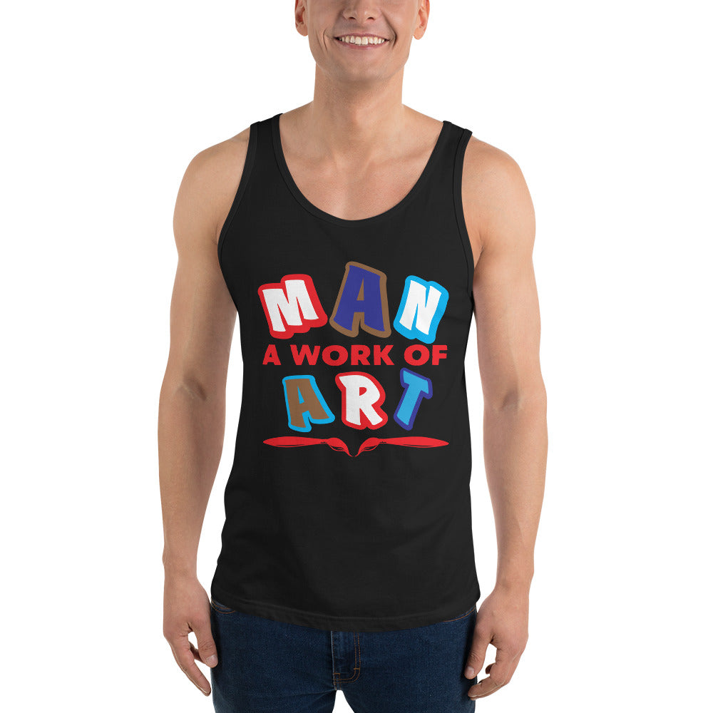Man A Work Of Art - Tank Top - Men