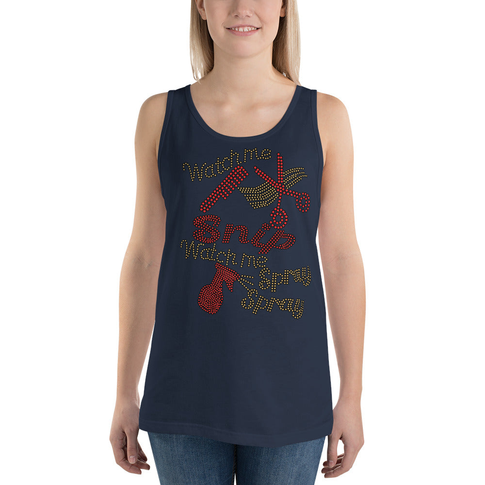 Watch Me Snip (bling) - Tank Top