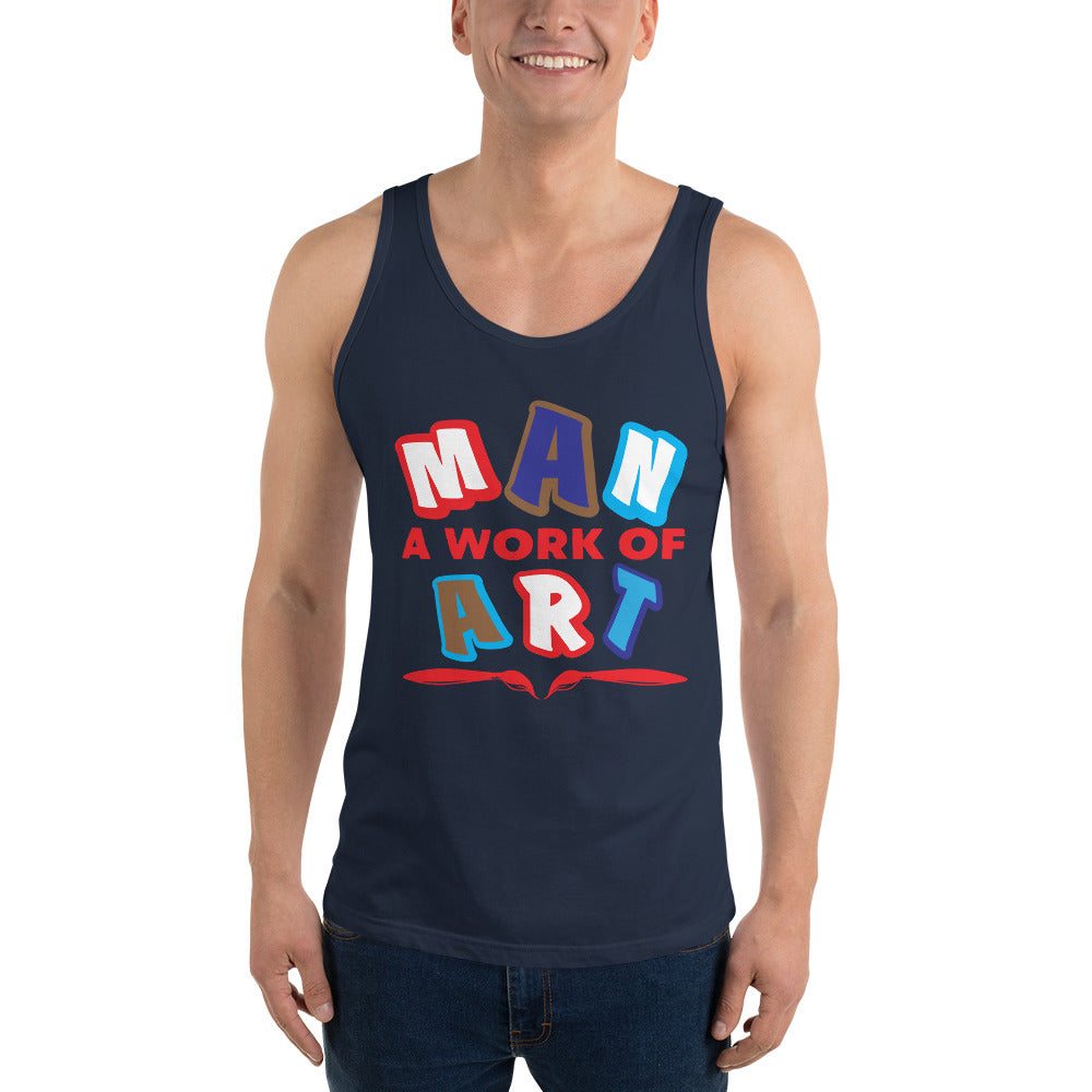 Man A Work Of Art - Tank Top - Men