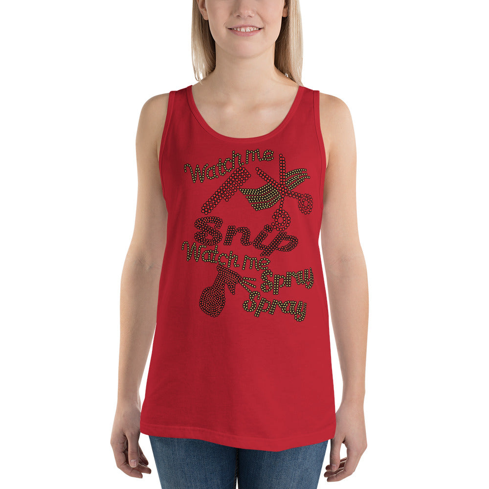Watch Me Snip (bling) - Tank Top