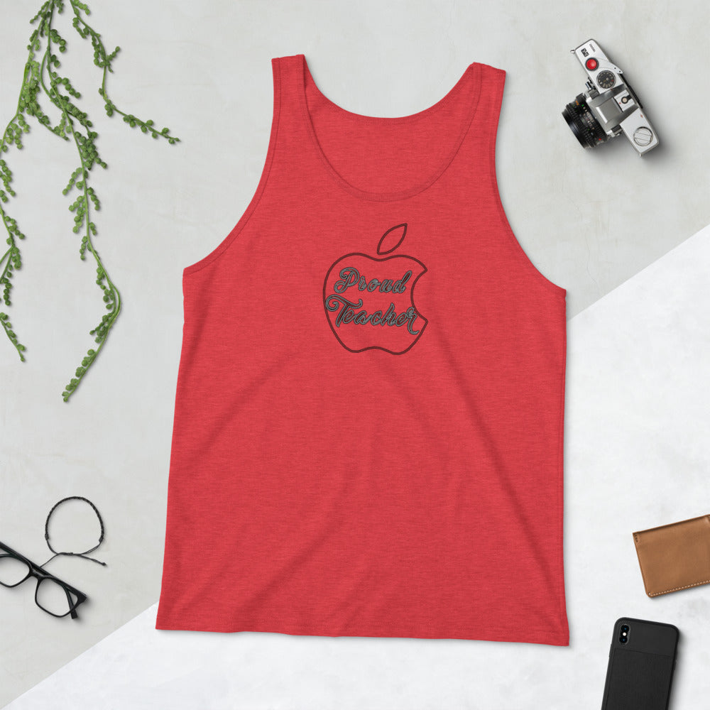 Proud Teacher (bling) - Tank Top