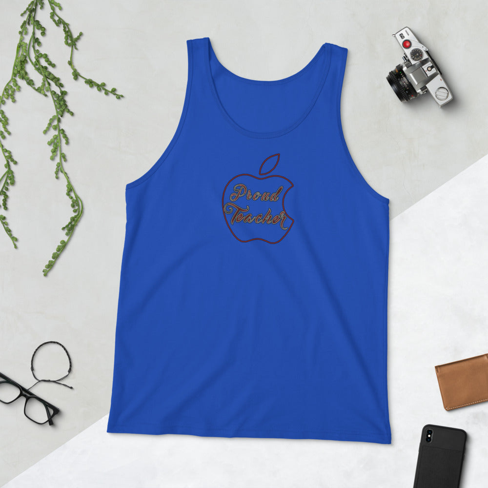 Proud Teacher (bling) - Tank Top