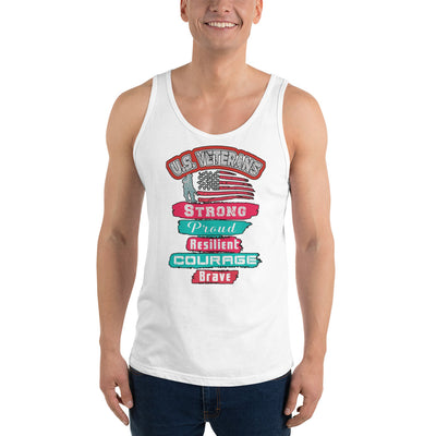U.S. Veterans Strong Proud Resilient Courage - Tank Top