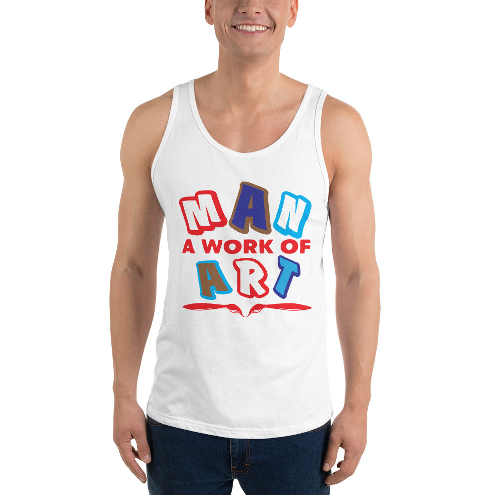 Man A Work Of Art - Tank Top - Men