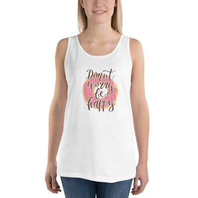 Donut Worry Be Happy (pink) - Tank Top