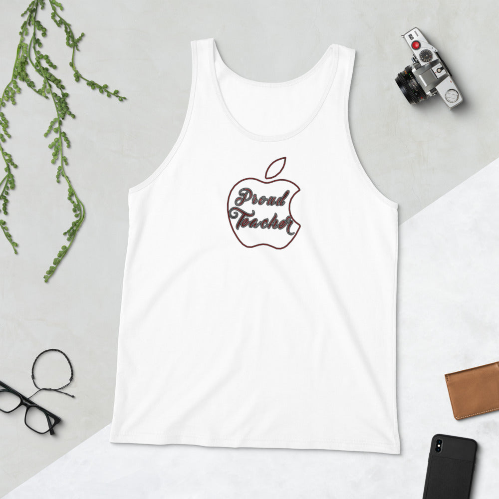 Proud Teacher (bling) - Tank Top